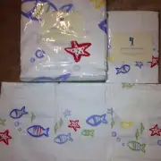 New Pottery Barn Kids Swimming Fish Twin Duvet + cases