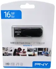 New/Sealed PNY 16GB Attaché 4 USB 2.0 Flash Drive in Black