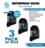 Pack of Three Waterproof Breathable Socks for Hike / Wudhu / Ski / Snow Boarding