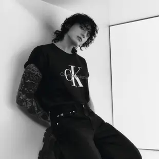 【Calvin Klein 凱文克萊】CK 男生 短袖T恤 經典LOGO 黑色 男款 短TEE(CK 男生 短TEE 短袖)