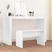 Dressing Stool White 70x35x45 cm Engineered Wood,Dressing Table Stools 8.19KG-802813