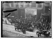 Crowd to hear W.J. Bryan New York Commercial Travelers League c1900 Old Photo