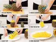 Metal Pineapple Cutter Core Pineapple Slicers Kitchen Tools Rodajero De Piña