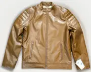 Buffalo David Bitton Coat | Youth Large (14/16) | Faux Leather & Fur Jacket