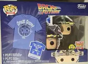 Back to the Future Doc with Helmet, Funko Pop & TEE, Sz M