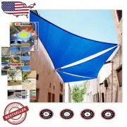 Commercial Grade 7' x 7' Blue Triangle Shade Sail - UV Resistant & Durable