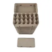 25 X Brown Quail Egg Cartons For 18 Eggs