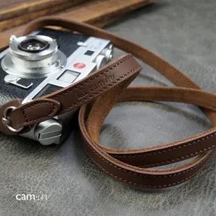 相機背帶 拍立得背帶 相機帶 cam-in手工復古牛皮微單相機背帶 掛脖肩帶 適用于徠卡索尼富士『xy12437』