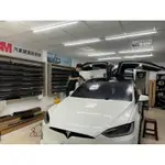 特斯拉MODELX隔熱紙施工 3M汽車玻璃隔熱紙 8702C+8803C 保固五年