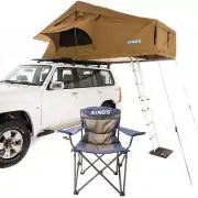 Adventure Kings Roof Top Tent + Throne Camping Chair alloy frame Rated to 300kg