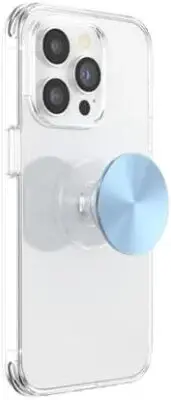 Aluminum Black PopSocket Grip and Kickstand for Enhanced Phone Use