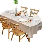 Waterproof Vinyl Table Cloth Rectangle PVC Oil Proof Kitchen Dining Table Cover