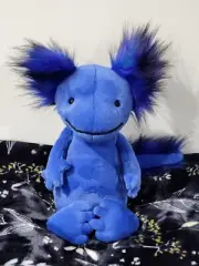 NWT Jellycat Andie Axolotl 12 inch Deep Blue Plush Stuffed Animal 100% Genuine