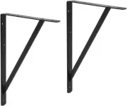 Amazon Basics 10 Pack L20 x H 13" Black Heavy Duty Shelf 20" x 13",