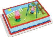 Peppa Pig Swing Cake Topper 2-Piece Set