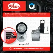 Aux Belt Tensioner fits OPEL COMBO B05 1.3D 2012 on A13FD Drive V-Ribbed Gates