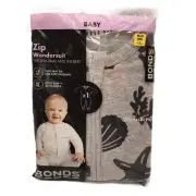 NEW Bonds Baby Grey Seashell Wondersuit Romper 18-24Mnths Size 2