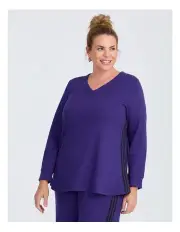 [Taking Shape] Natural On The Go Top in Violet Blue
