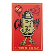 Shepard Fairey Mr. Spray Says "MAKE ART NOT WAR" Sticker