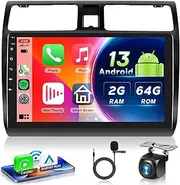 2G+64G for Suzuki Swift 2005-2010 Car Radio with Wireless Carplay Android Auto - 10.1 Inch Touch Screen Android 13 Car Radio - GPS/WiFi/Bluetooth/FM/SWC/HD Backup Camera
