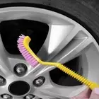 1Pc Car Parts Tire Wheel Corner Detailing Cleaning Brush Tool w/ Hook Accessory