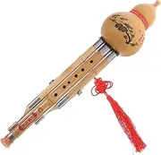 LALADEFIEE Chinese Recorder Crafted Gourd Flute c Key Musical Instrument for Newcomers