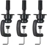 AIMALL Wig Mannequin Head Stand Clamp - 3-Piece Set, Adjustable Table Stand, Firm Grip - Sturdy and Durable Mannequin Head Display Stand