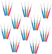 SAFIGLE User-friendly Push-pull Oral Cleaner 40pcs Interdental Flossing Brush Made of Stainless Steel Wire