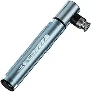 Bicycle Pump, Wheel Pump, Portable Bicycle Air Pump with Gauge, Compact Hand Tyre Inflator for Road Mountain Bicycle, Schrader Valve Compatible Mini Pump for Cycling and Repairs