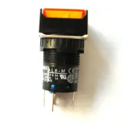 A●IDEC AL6Q-M14RC Pushbutton Illuminated F16mm Square 1NO+NC 24VAC/DC Red NIB