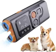 Dog Bark Control Device - Rechargeable Dog Behavior Aid with HD Display and LED Flashlight,Stops Bad Behavior, Alternative to Dog Shock Bark Collar