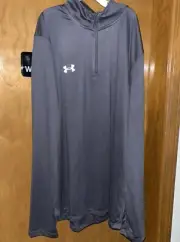 Under Armour Team Tech Long Sleeve 1/4 Zip Long Sleeve 1376844 Gray NWT (B28)