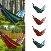 Outdoor Camping Hammock Hammock with Sturdy Rope Large Portable Canvas Hammock