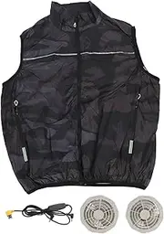 [ESOMAVRIX] Air Conditioned Clothes Powerful Cooling USB Powered Fan Vest for Man Woman Summer/1190