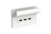 Clipsal Iconic 3 Gang USB Charging Station Shelf | 3043HSUSB-VW