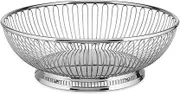 Alessi Fruit Basket, Round, Silver, Stainless Steel