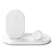 Open Box Belkin 3-in-1 Wireless Charger Dock White - WIZ001auWH