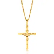 9ct Yellow Gold Crucifix 20.5x29 Pendant