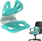 Back Support Seat,Seat Back Support Ergonomic Curve Design | Foldable Posture Corrector, Breathable for Officework Homework