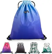 [INONIX] Drawstring Swim Bag - Waterproof Backpack with Wet/Dry Pockets, Lightweight for Beach, Travel, Pool or Gym