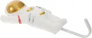 Operitacx Astronaut Shape Wall Hook Self Adhesive Coat Hanger for Bedroom Entryway and Bathroom Removable Hook for Towels Keys and Headphones Effortless Installation No Damage to Walls