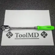 Snap-on Tools USA NEW 3/8" Drive GREEN Hard Handle LONG Ratchet FHLD80