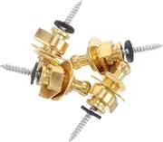 TOGEVAL Guitar Strap Lock Set 4 Pcs Quick Release Locks Button Metal Anti-slip Design