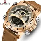 NAVIFORCE Luxury Brand Military Watches Men Leather