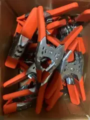 12Pcs 6" Heavy Duty Metal Spring Clamps Tips Tool Clip 2.5" Jaw Opening