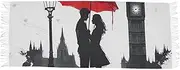 [AIXIWAWA] Women's Pashminas Scarf Romantic Lovers Print, Shawls Wrap Lightwight with Tassel for Evening Dress Dinner Party, Multicolor