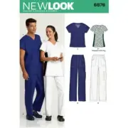 Sewing Pattern 6876 Unisex, Nurse, Scrubs, Health Care, Medical Uniform NEW LOOK