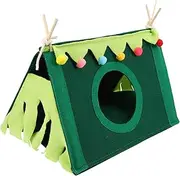 FONDOTIN Comfortable Pet Felt Tent for Small Animals Multi Functional Hamster Hideout Creative Design Nest for Guinea Pigs Dwarf Rabbits Chinchillas Space Saving Cozy Shelter