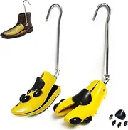 [QGWJEKUI] Boot Width Stretcher & Boot Instep Stretcher for Cowboy Boots Women Men, Adjustable for Thick Wide Feet, High Instep & Wide Toe Box, Men’s Size 8-13, Women’s Size 9-14, Yellow, Medium