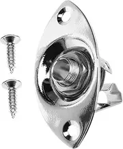 Totority 1set Guitar Jack Plate Socket Jack Plate for Electric Guitar Easy Installation Essential Accessory for Tone Replacement for Parts